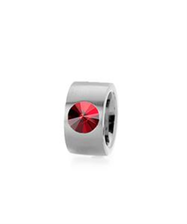 Anel Aço Inox — Cristal Swarovski 10mm (Modelo 2370)