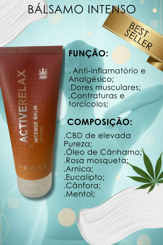 Bálsamo CBD Efeito Rápido 🔥 Alívio Muscular Imediato + Recuperação