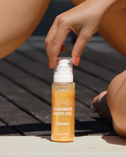 Gel Corporal Cintilante (Bronzeador de produtos naturais)