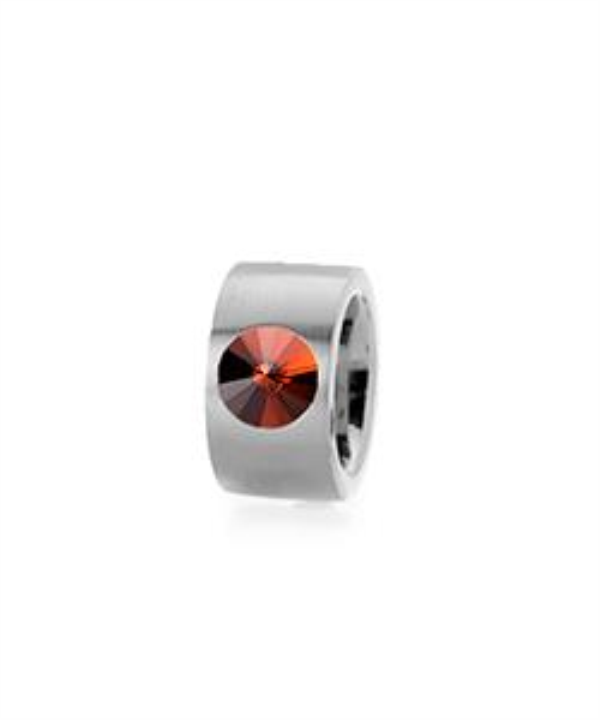 Anel Aço Inox — Cristal Swarovski 10mm (Modelo 2370)